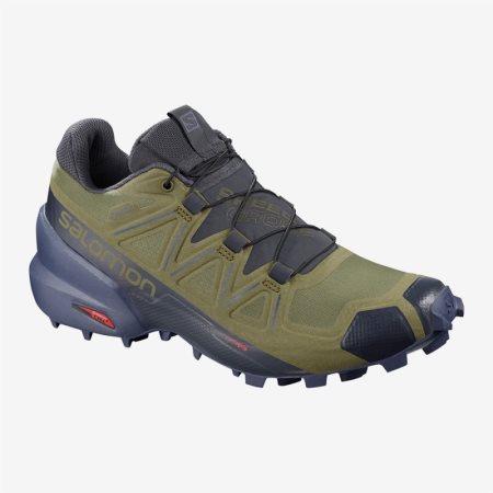 Buty do Biegania Damskie Salomon SPEEDCROSS 5 GTX W Oliwkowe - PL 0-AFWL